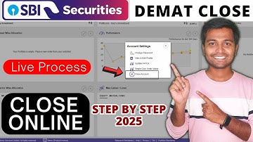 How to Close sbi securities account online | sbi demat close online | how to close sbicap account
