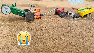 Diy tractor stuck in mud mini science project Part  24 || ‎@Ghost Villa 