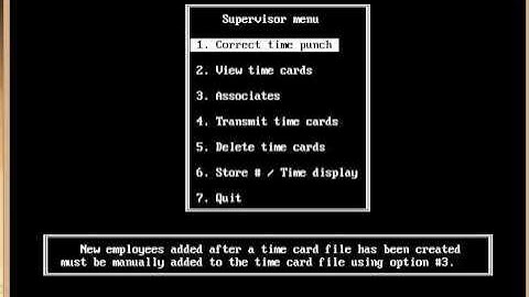 DALE HARRIS POINT OF SALE VOIDS, TIME CLOCK, CLOSE REPORT