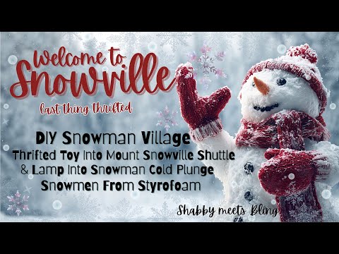 DIY Snowmen / Toy Becomes Snowman Shuttle / Lamp Into Snowman Cold