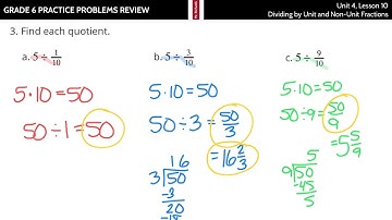 Grade 6, Unit 4, Lesson 10 Practice Problems