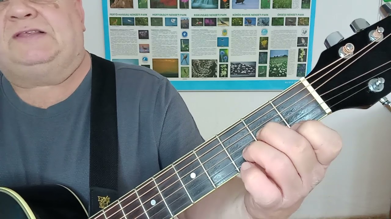 Oktatóvideó   Hej Vargáné gitárkísérete