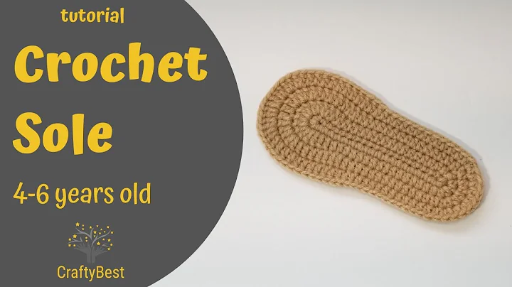Crochet Sole (4 to 6 years old) - Sola em crochet (4 a 6 anos)