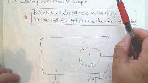 1.1.1 Identify Population or Sample