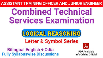 Combined Technical Services Examination || Logical Reasoning || Letter & Symbol Series