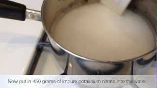 how to make 100% pure potassium nitrate.