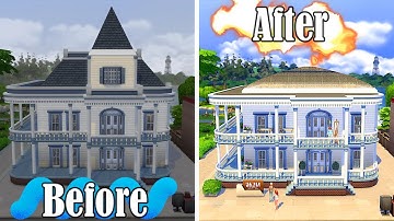 Renovating Willow Creek Library in the Sims 4 (basegame)