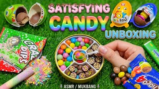 Asmr satisfying Unboxing yummy Candies 🍬 🍭 😋