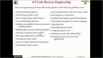 Software Maintenance and Evolution: Re engineering (2)