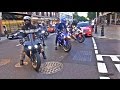 SUPERBIKES SHUTDOWN London! Revs and Burnouts!