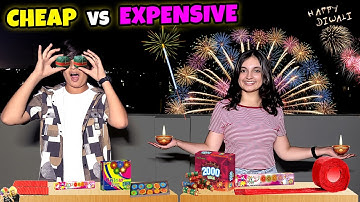 CHEAP VS EXPENSIVE | Diwali Crackers Collection | Diwali Celebration | Aayu and Pihu Show