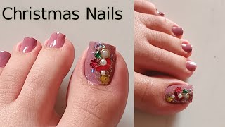 Christmas Nails Diseno de Unas Para Pies