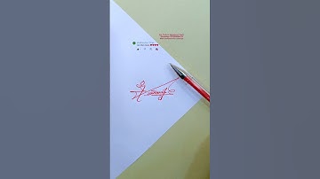 how to sign your name ❔ #signature #howtosign #shorts