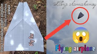 Flying Makeing Plane - New World Record About How To Fold Simple Paper Airplane But Fly Far Diy