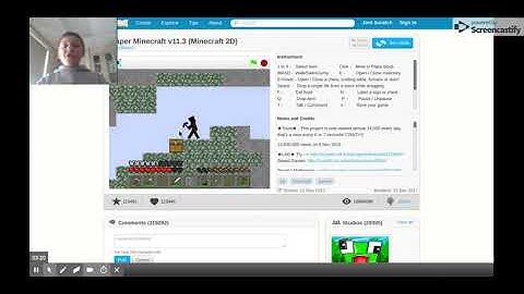 Paper Minecraft v11.3 (Minecraft 2D) on Scratch