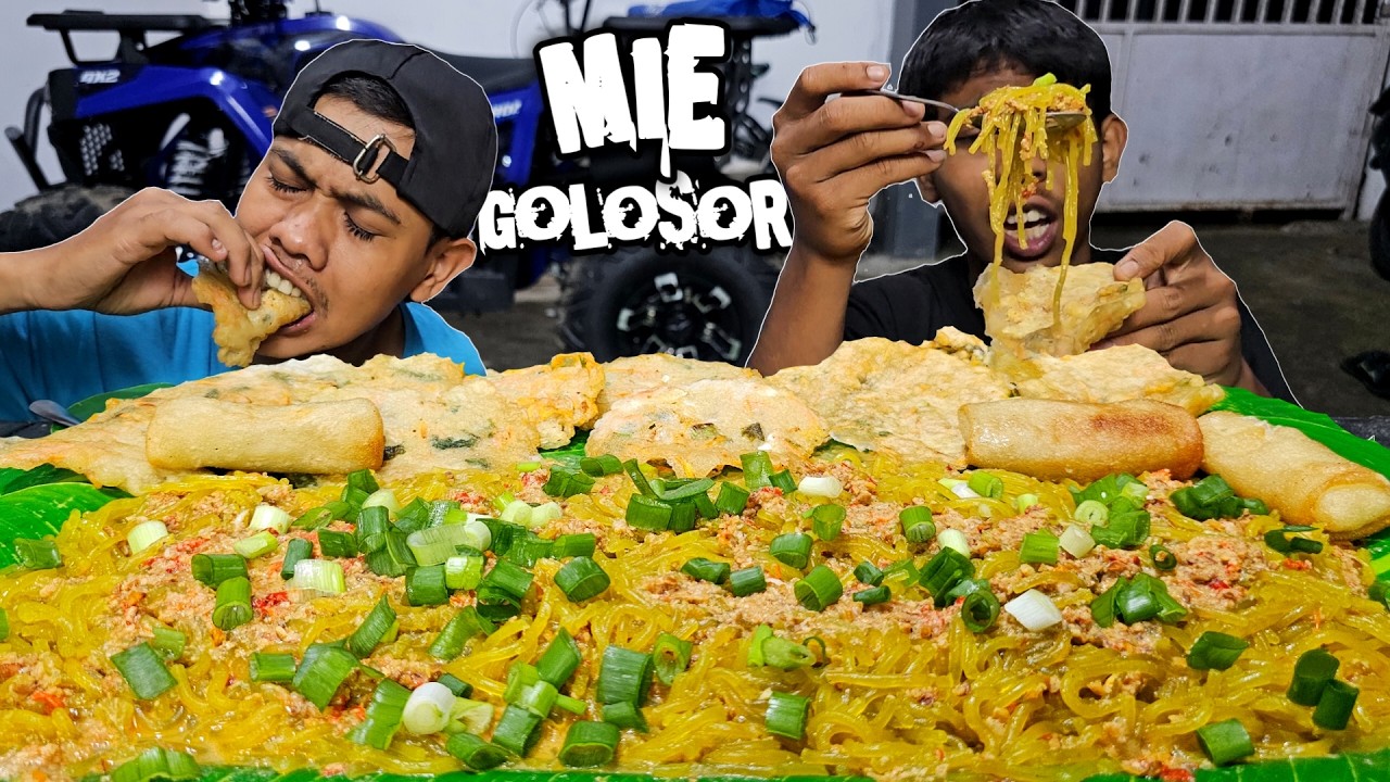 BIKIN LENENG MUKBANG MIE GOLOSOR + GORENGAN ! KENYANG MAKSIMAL