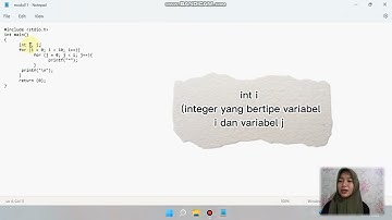 #11 "Menampilkan Pola Bintang pada pemrograman bahasa C" #teknikinformatika  #politeknikkampar