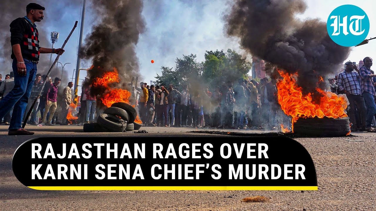 Karni Sena Chief's Murder: Train Stopped, Tyres Burnt, Rajasthan Tense Amid Mega Protest