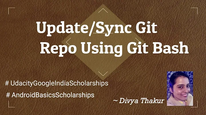 Update a Git Repository using Git Bash