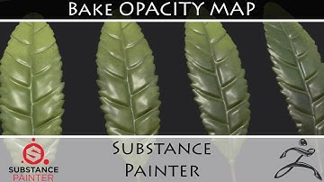 Substance Painter : Opacity Map (Baking) and Transparency