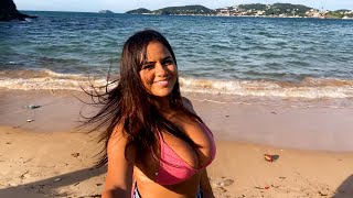 🌴4k Beach Tour at Praia dos Amores, Búzios: Hidden Paradise & Beach Adventure! 🏖️🌊