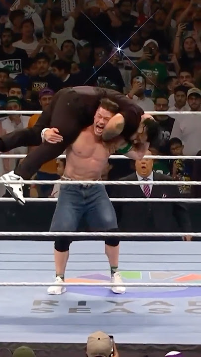 John Cena is doing whatever it takes 😳 #WWENOC