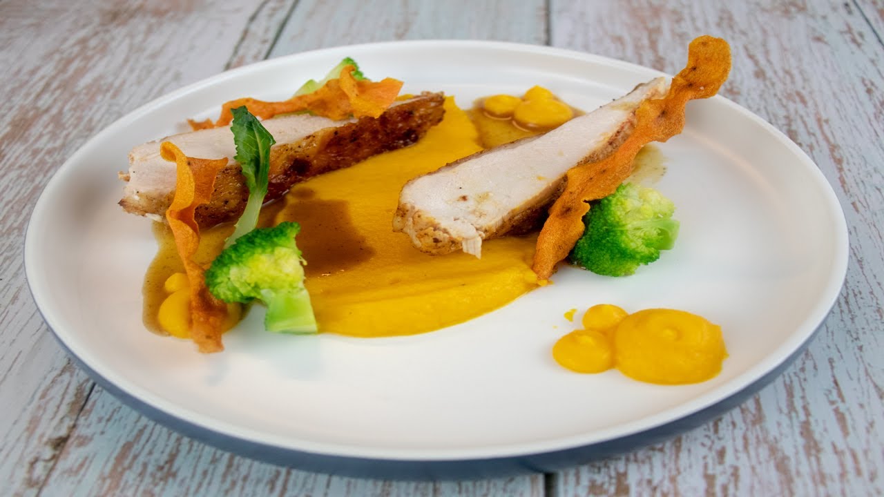 Chicken Breast with Carrot Puree and Broccoli | Eraldo's Kitchen