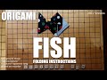 Origami fish folding instructions step by step