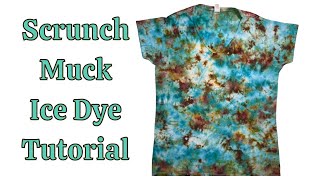 How To Tie Dye A Simple Scrunch Muck Ice Dye