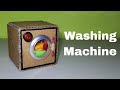 DIY How to make Washing Machine from Cardboard