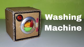 DIY How to make Washing Machine from Cardboard
