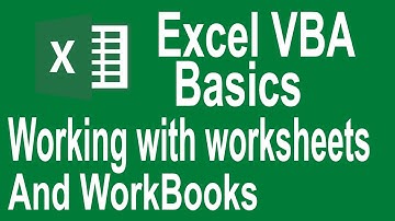 Excel VBA Programming Basics Tutorial # 5 | Introduction to Workbooks and Worksheets