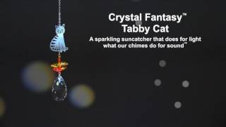 Crystal Fantasy Suncatcher - Tabby Cat from the makers of Woodstock Chimes
