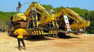 Download Lagu Self-Loader Trucks Transporting Komatsu PC210 Excavator to the Road Construction Work MP3 Download Lagu Self-Loader Trucks Transporting Komatsu PC210 Excavator to the Road Construction Work MP3