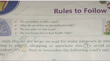 Rules To Follow, Moral Value, Class 3rd, Lesson 7 with Ms. Seema Sharma (B.Ed.)