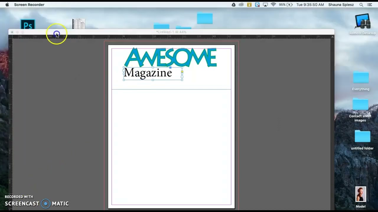 Creating Masthead in InDesign