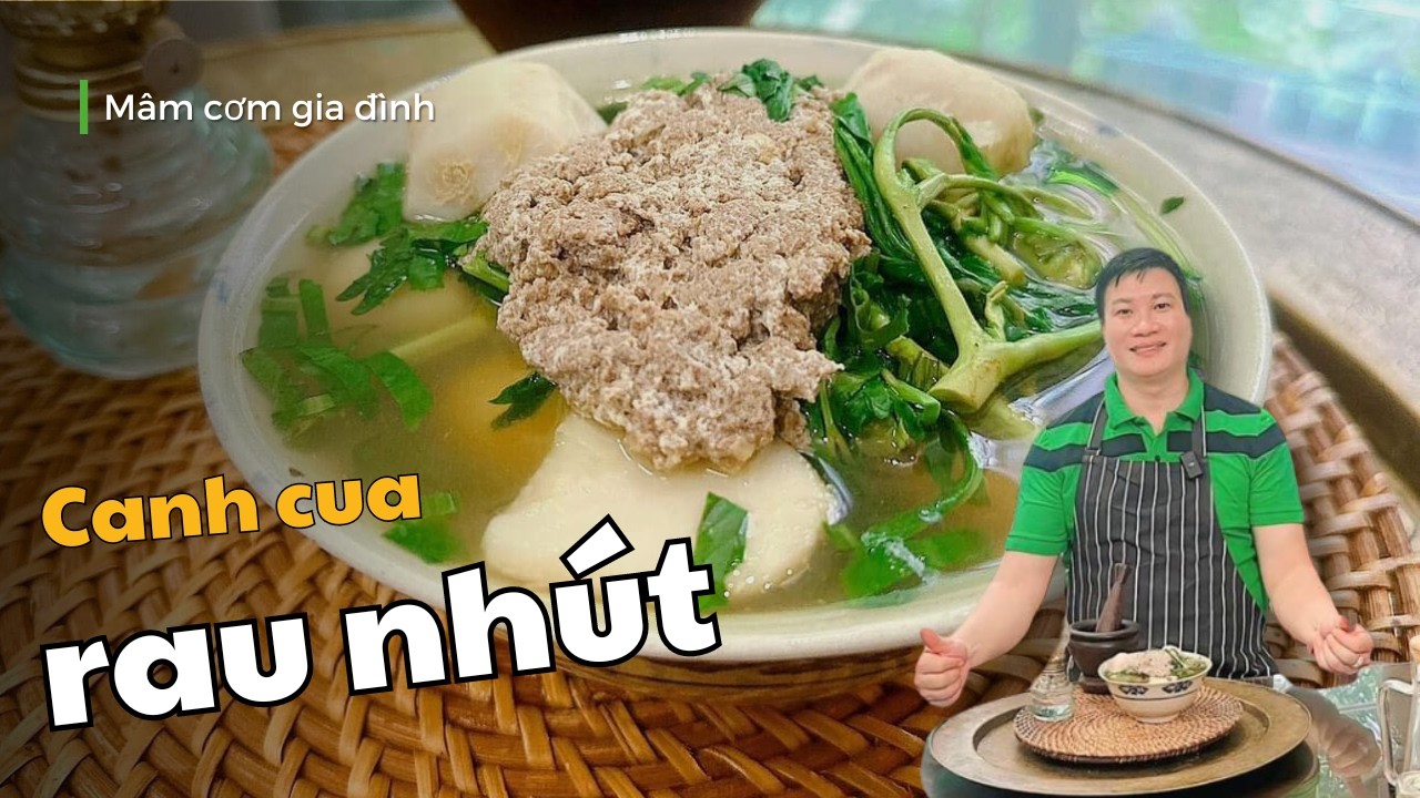 Bí quyết nấu Canh cua khoai sọ rau nhút ( rau rút) ngon tuyệt đỉnh ...