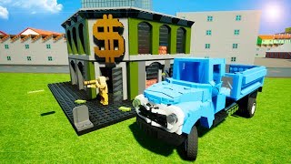 РЕАЛЬНАЯ ЖИЗНЬ В BRICK RIGS - НОЧНОЕ ОГРАБЛЕНИЕ ЛЕГО БАНКА! ТЕПЕРЬ МЫ МИЛЛИОНЕРЫ! (4 СЕРИЯ)