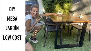 Como hacer MESA de MADERA  estilo INDUSTRIAL para el JARDÍN LOW COST por menos de 100€