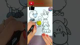 Coloring Farm Animals