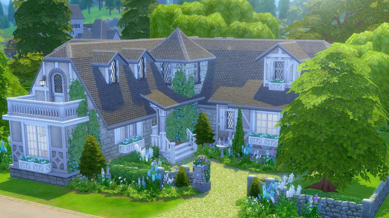 Building An English Cottage In The Sims 4 Streamed 5 7 19 Youtube