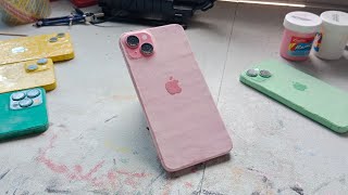 Como hacer un iPhone 15 Plus de cartón (color rosa)