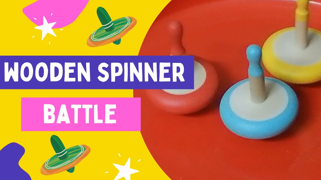 Wooden spinning top battle MSS Spinning Tops Battle Beginner Spin