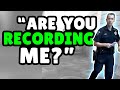 Intimidation Fail - Cop Gets Weird