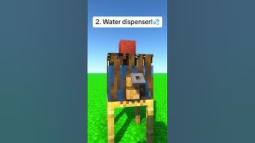 🌈3 Secret Minecraft Hacks! (Wine Bottle, Water Dispenser, Portal) #minecraft #shorts