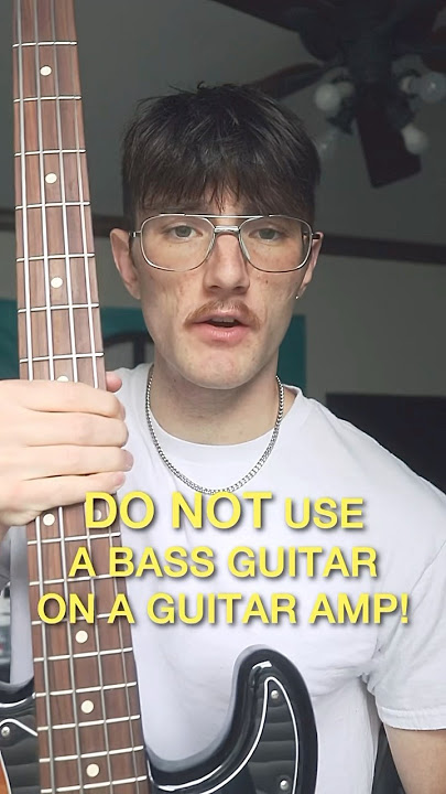 DO NOT use a bass guitar on a guitar amp #guitar #guitarist #guitaramp #bassamp #bassist #bassguitar