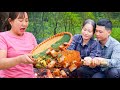 Fragrant Grilled Pork in Bamboo Tubes – AN Cooks While TAN Collects Ingredients in the Forest