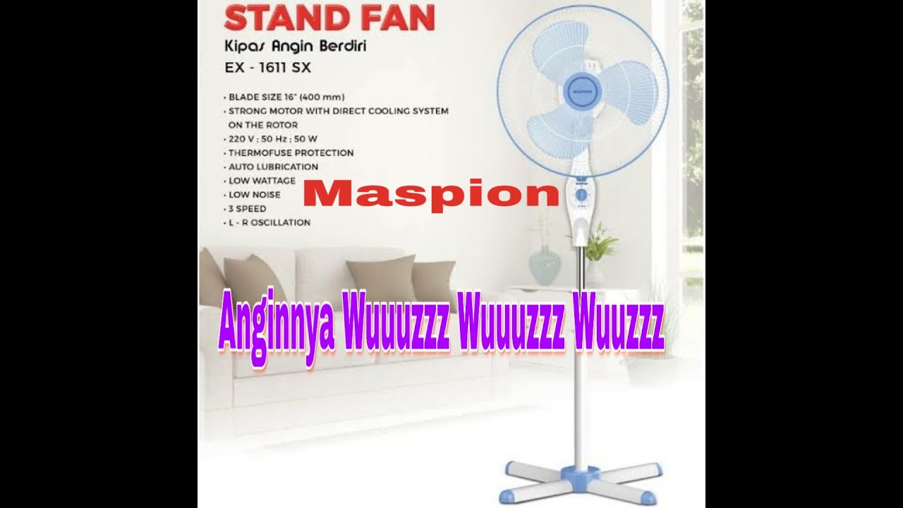 Review Kipas Angin Maspion EX-1611SX || Anginnya ...