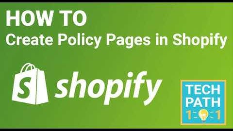 How To Create Policy Pages In Shopify (refund, privacy, terms of service, shipping policy)