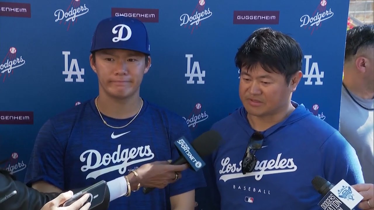 Dodgers pitcher Yoshinobu Yamamoto: 